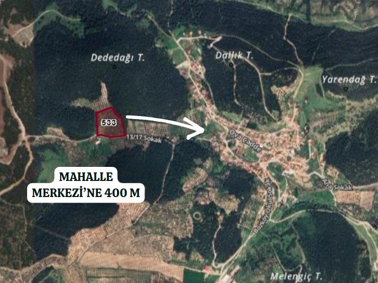 İZMİR-ALİAĞA-BOZKÖY’DE TARLA’NIN 300 M² ‘Sİ SATILIKTIR - İZMİR ALİAĞA fotoğraf 5